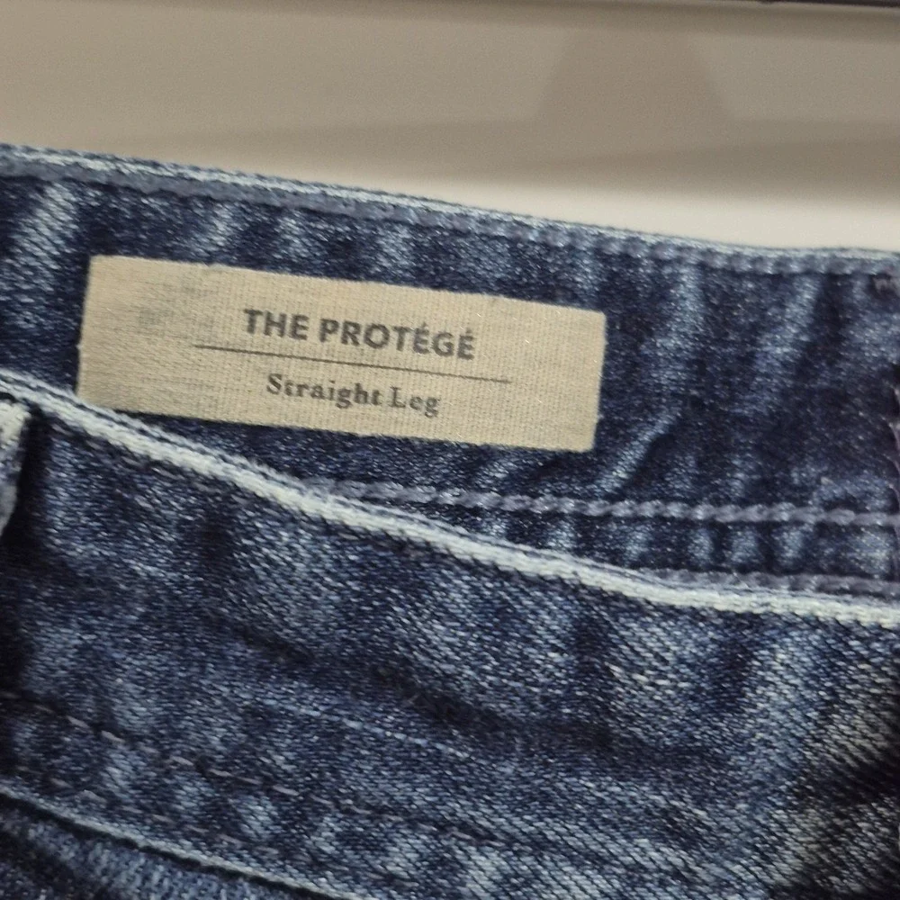 AG Adriano Goldschmeid Jeans Mens 38x29 The Protege Straight Leg Stretch *Hemmed